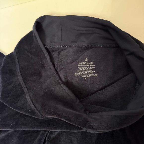 CUDDL DUDS INTIMATES LOUNGEWEAR PANTS BLUE DOUBLE PLUSH VELOUR SLEEPWEAR SIZE S - Picture 9 of 9